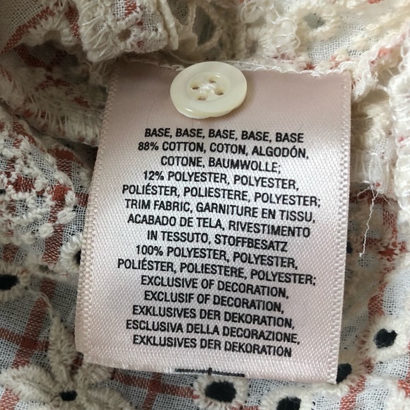 Anthropologie Akemi + Kin Boho Eyelet Ruffle Top - Picture 12 of 13